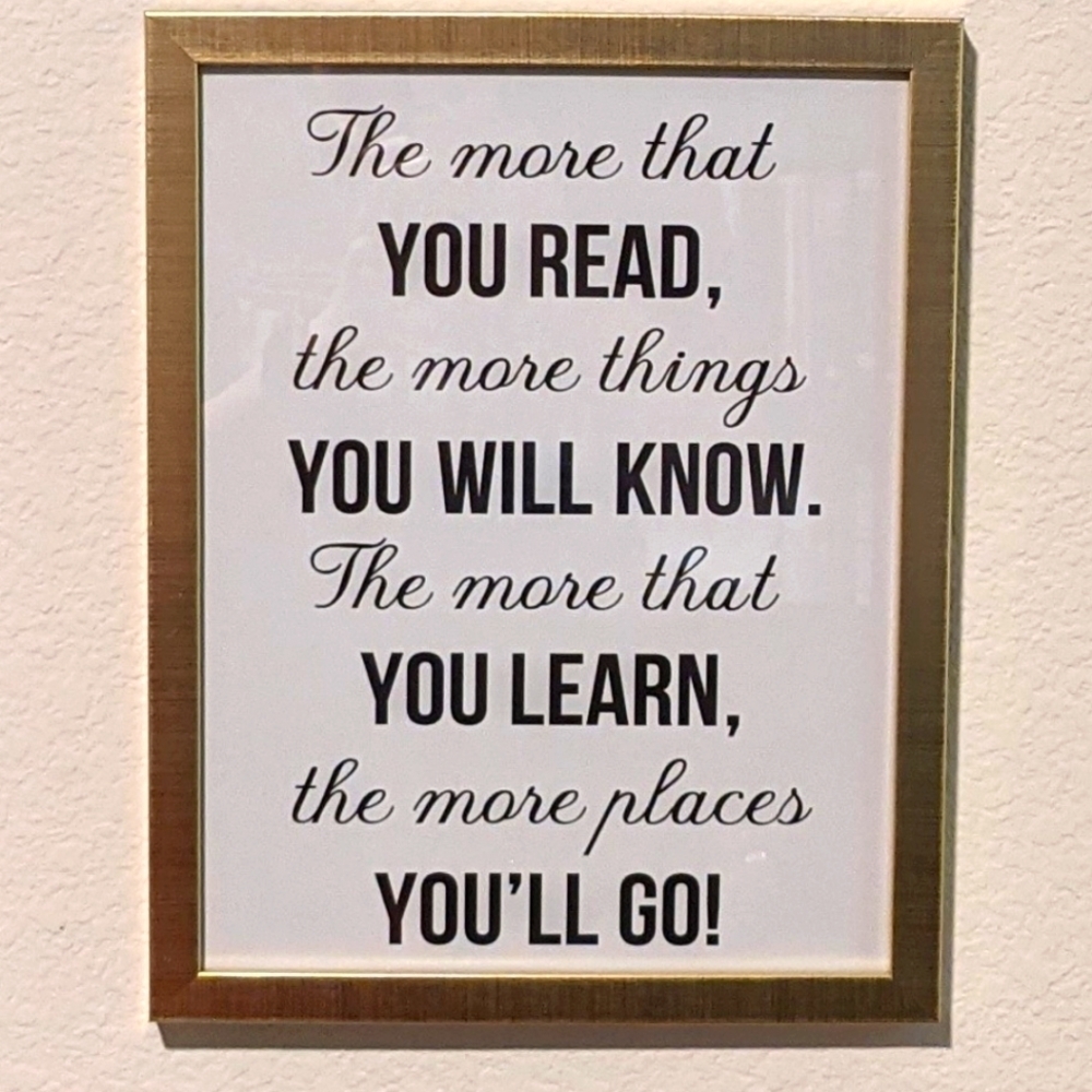 Dr Seuss poster with reading poem